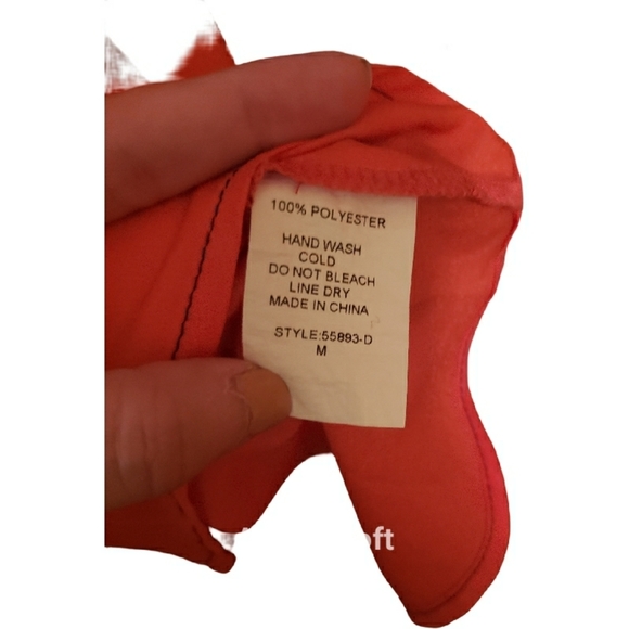 Express Cranberry High Waisted Pencil Skirt - Picture 8 of 8